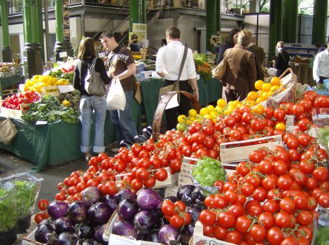 Fruit stall at London Borough Market